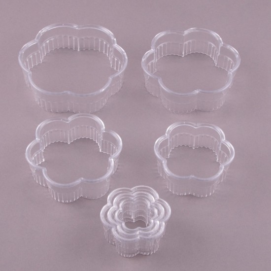 Blumen Formen Gerillt Kekse Fondant Ausstecher - Blumen-formengerillt - Mytortenland